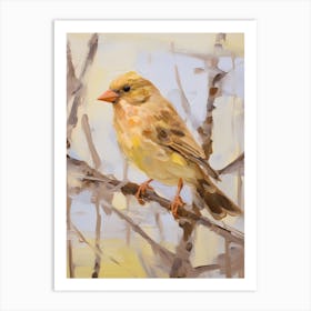 Bird Painting Finch 2 Art Print