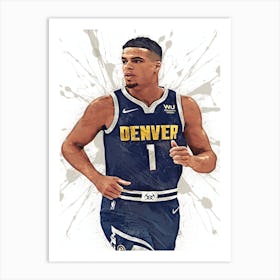 Michael Porter Jr Denver Nuggets Art Print