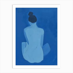 'Blue Nude' Art Print