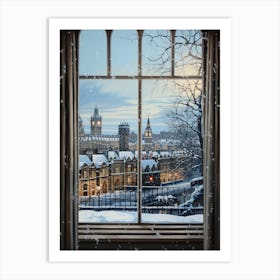 Winter Cityscape London United Kingdom 12 Art Print