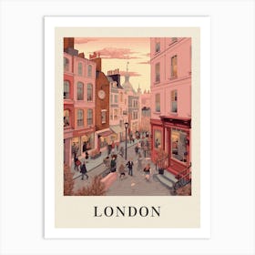 Vintage Travel Poster London 3 Art Print
