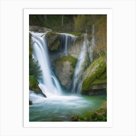 Cascade D Ars, France Realistic Photograph (3) Art Print