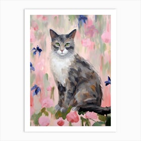 A Australian Mist Cat Painting, Impressionist Painting 4 Art Print