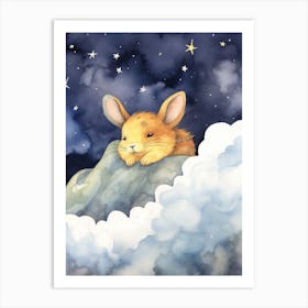 Baby Pika 2 Sleeping In The Clouds Art Print