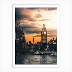 Big Ben At Sunset 2 Art Print