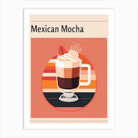 Mexican Mocha Midcentury Modern Poster Art Print