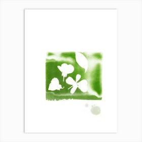 Green Blossoms Art Print