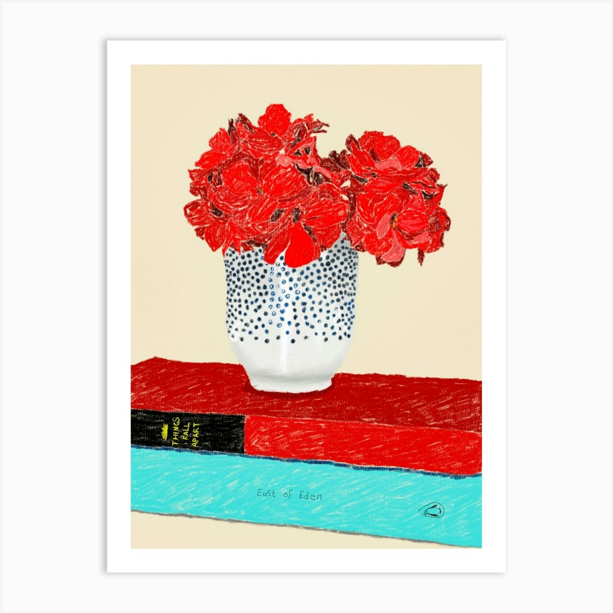 Flowers In A Teacup Art Print by ravlernesto