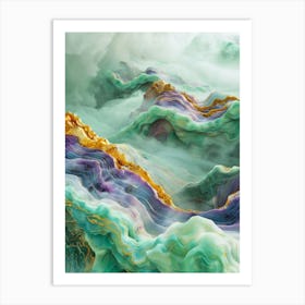 marble mountains Art Print