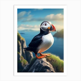 Puffin bird Art Print