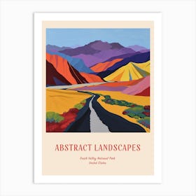 Colourful Abstract Death Valley National Park Usa 2 Poster Art Print