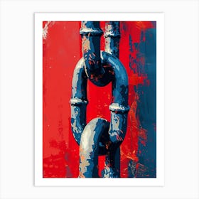 Chain Link Painting Art Print