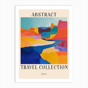 Abstract Travel Collection Poster Djibouti 1 Art Print