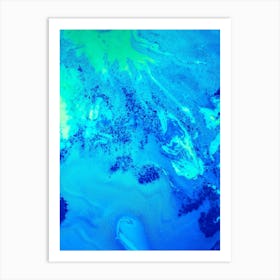 Blue Water - Blue Water Stock Videos & Royalty-Free Footage Art Print