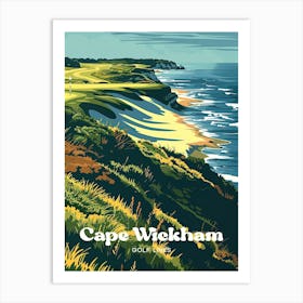 Cape Wickham Golf Links Tasmania Travel Art Affiche