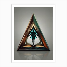 Man In A Triangle Art Print