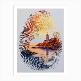 Fingerprint Painting 1 Art Print