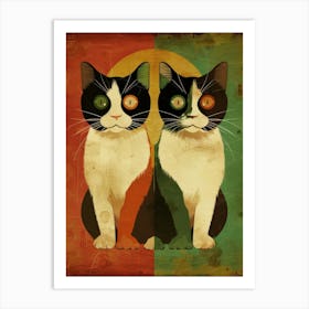 Two Cats Canvas Art Art Print