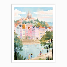 Santander Spain 4 Illustration Art Print