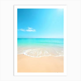 A Tranquil Beach With Golden Sand Clear Turquoise View 5 Affiche