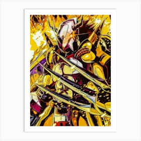 Monster Metal Digimon Videogame Art Print