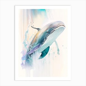 Baird S Beaked Whale Storybook Watercolour  (2) Art Print