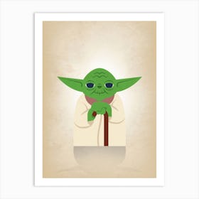 Star Wars Yoda 3 Art Print