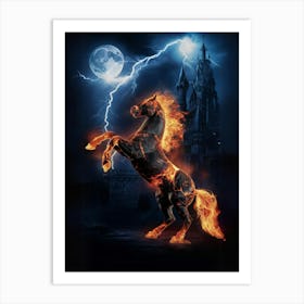 Fire Horse Art Print