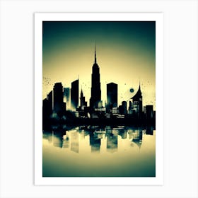 New York City Skyline 41 Art Print