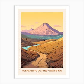 Tongariro Alpine Crossing New Zealand 3 Hike Poster Art Print