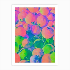 Cantaloupe 1 Risograph Retro Poster Fruit Art Print