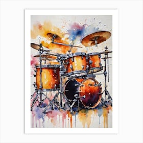 Drum Set A Art Print