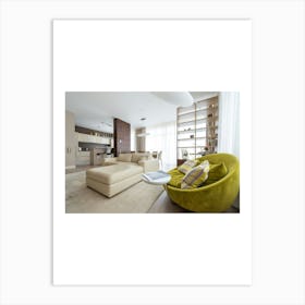 Modern Living Room Art Print