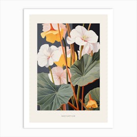 Flower Illustration Nasturtium 2 Poster Art Print