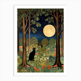 William Morris Cat In The Forest 5 Affiche