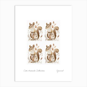 Cute Animals Collection Squirrel 3 Art Print