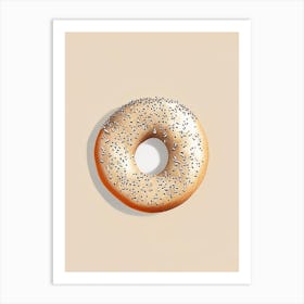 Poppy Seed Bagel Marker Art 2 Art Print