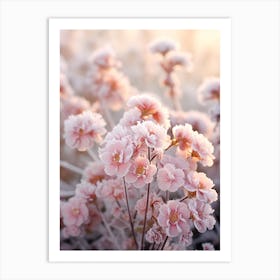 Frosty Botanical Lantana 2 Art Print