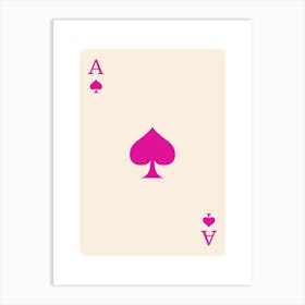 Ace Of Spades 6 Art Print