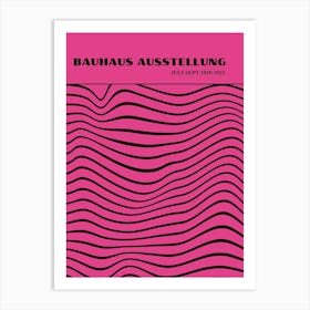 Bauhaus Pink Exhibition 6 Art Print