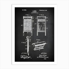 Laundry Decor Washboard Laundry Decor Laundry Wall Art Home Decor Old Washing Board Patent Print Laundry Room Patent Print Hb8661 Art Print