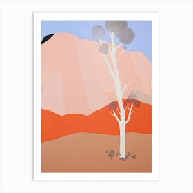 Great Sandy Desert   Australia, Contemporary Abstract Illustration 4 Art Print