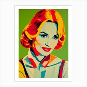 Famke Janssen Colourful Pop Movies Art Movies Art Print