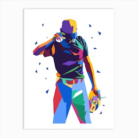 Ready?! Baseball Player Art Print