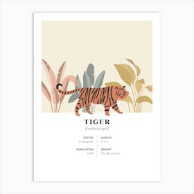 Tiger - Jungle Fact Art Print