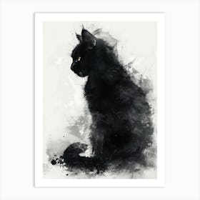 Black Cat 3 Art Print