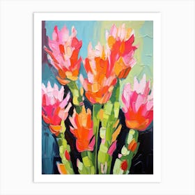 Cactus Painting Notocactus 2 Art Print