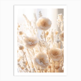 Boho Dried Flowers 1 Art Print