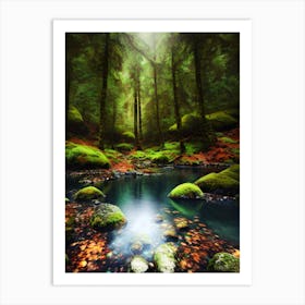 Mossy Forest 14 Art Print