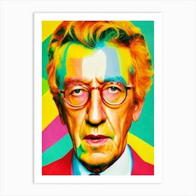 Geoffrey Rush Colourful Pop Movies Art Movies Art Print